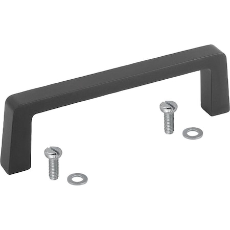 Kipp Pull Handle A=55, L=69, H=40, Aluminum Black Matt And Anodized, D=M05 K1075.055051